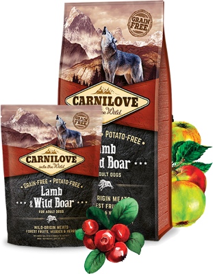 Lamb & Wild Boar for adult dogs 