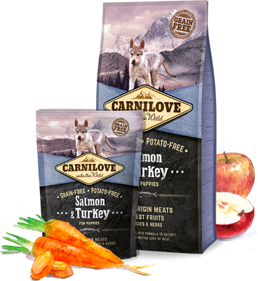 Salmon & Turkey for puppies 1-12 months
